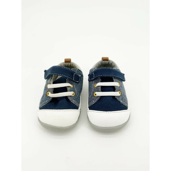 See Kai Run Stevie II Toddler Shoe Chambray Blue - Picture 3 of 6